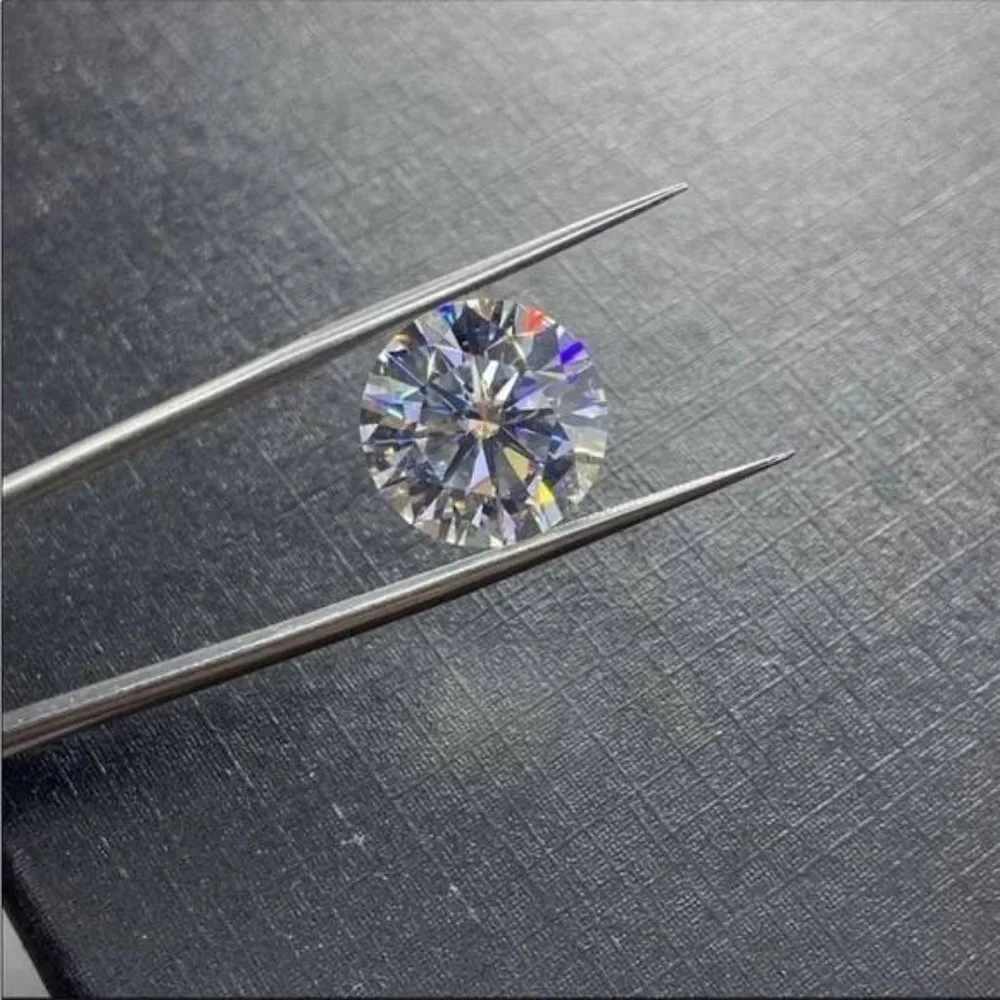 Certified Moissanite Brilliant Round Cut Diamond Loose Stone